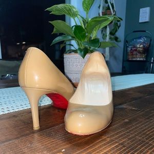Authentic Christian Louboutin Nude Pumps